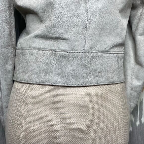 Ralph Lauren Sand Silk Nailhead Weave Pencil Skirt - Picture 4 of 16